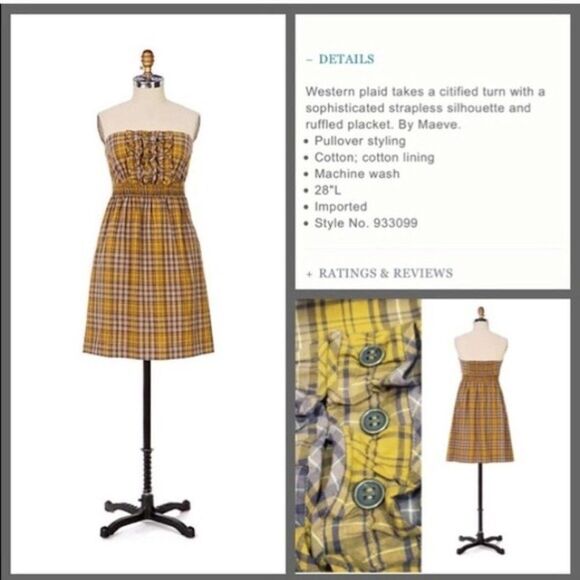 Anthropologie Maeve Pearland Dress, Size Medium. Great Used Condition. - Picture 2 of 3